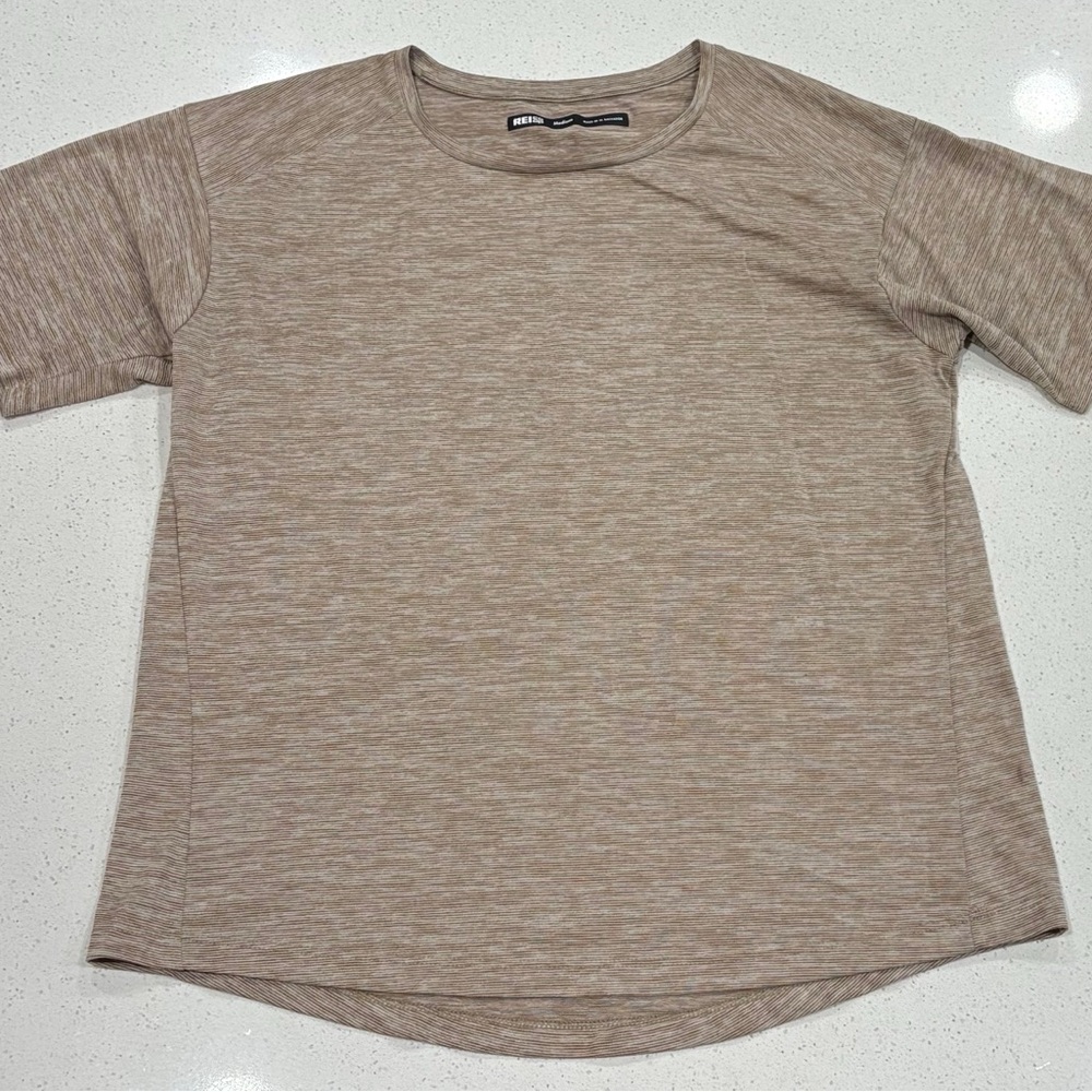 REI Short Sleeve Tee in Heathered Taupe